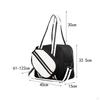 Badminton Shoulder Bag Large Handbag for Adults Pickleball Racquet Orange