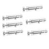 6Pcs Slide Bolt Latches Thickened Stainless Steel Slide Lock Toilet Door Lock for Fence/Wood/Barn Door Easy To Install