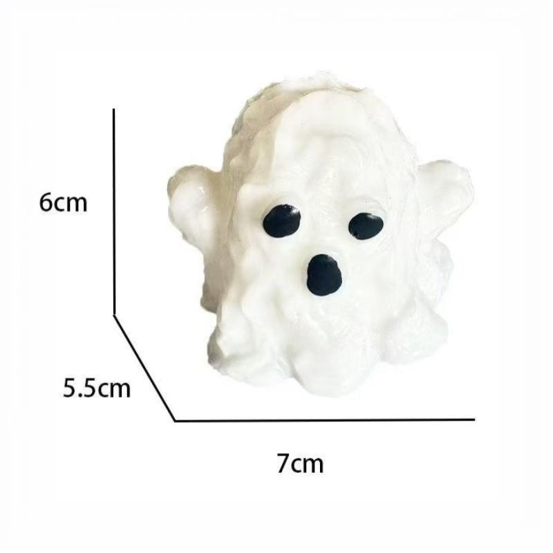 Halloween Ghost Squeezable Toy Slow Rising Soft Little Spooky Phantom Squeeze Stress Relief Fidget Toy Anti Anxiety Sensory