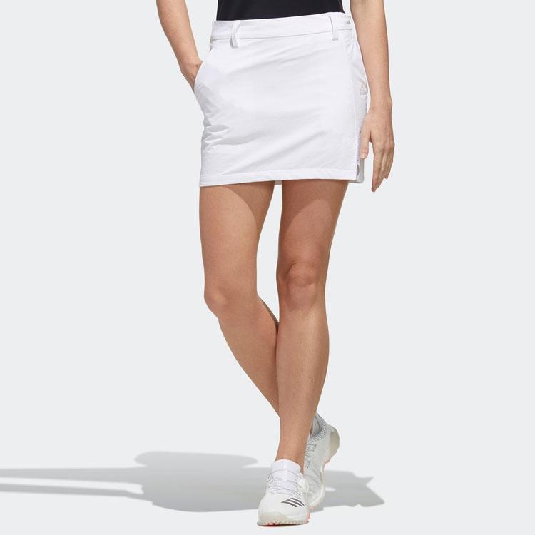 Adidas Solid Color Golf Skort Women Skorts White FJ2478