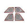 For BYD Han Ev Dm   Car Accessories Stainless Steel Four Door Horn Covers Are Decorated With Sequ