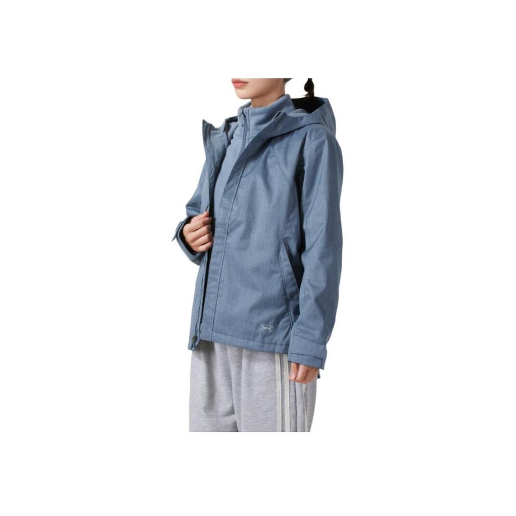 Under Armour Solid Color Three-In-One Warm Outdoor Versatile Sports Jacket Women Jackets Blue 1296868-003