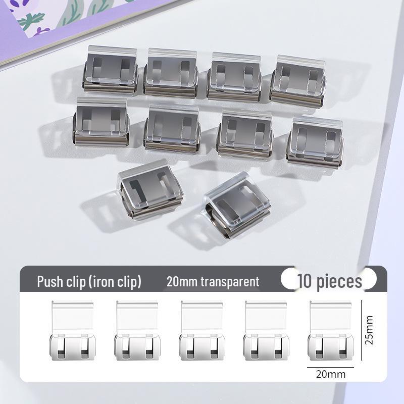 Creative Smooth Metal Book Binding Corner Clip Organizer