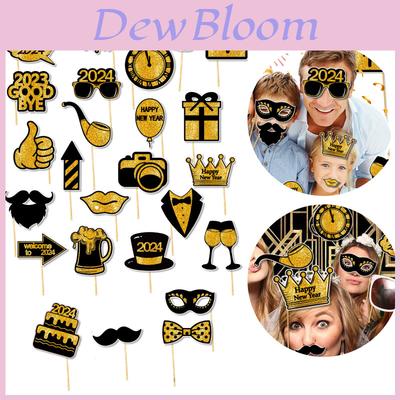 2024 New Year Party Funny Photo Props Wholesale Decorative Photography Accessories