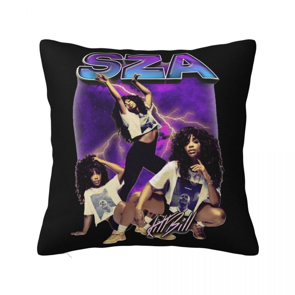 SZA Rapper Singer Square Pillow Case Cushions for Sofa s Music Vintage Pillowcover Home Decor