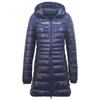 Women's Long Hooded Puffer Down Jacket - Ultra-Light Style