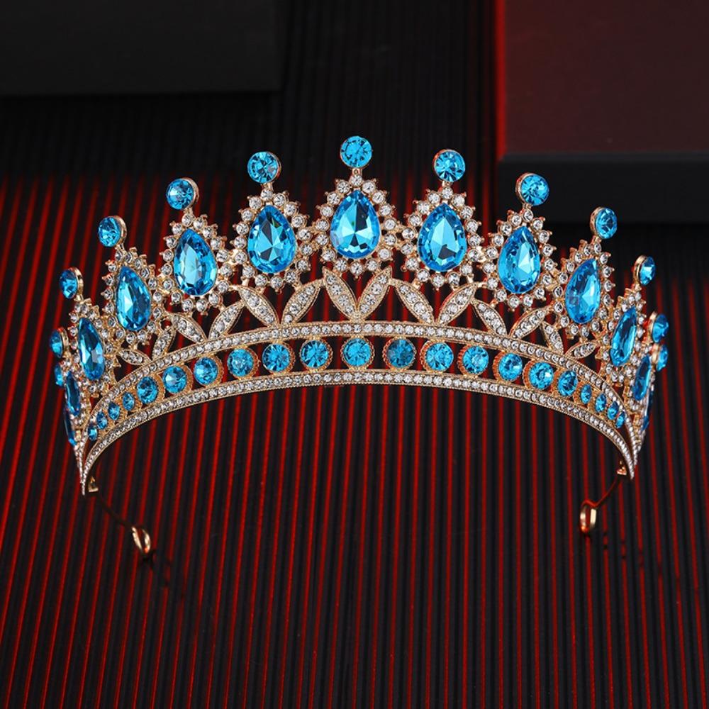 Luxury Crystal Bridal Crowns Cake Decorations Queen Princess Tiara Wedding Crown  Birthday Party