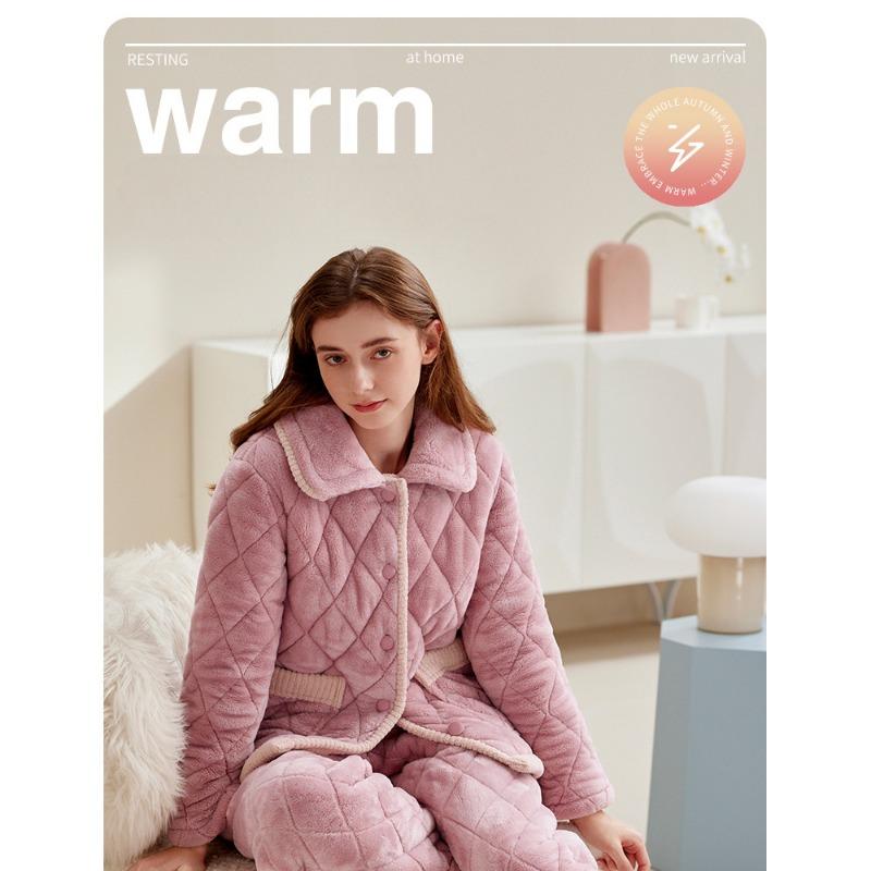 

Женская зимняя трехслойная толстая стеганая куртка с кашемиром, которую можно носить в комплекте с домашним платьем XXXL