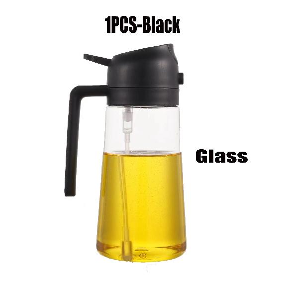 2in1 Glass Oil Spray Kitchen Oils Sprayer Spray Oil Sprayer BBQ Kitchen Baking for BBQ Air Fryer Salad Steak Kitchen Supplies 2