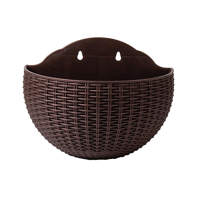 Blumentopf, exquisiter Wand-montierter Kunststoff-Wandbehangkorb, Blumentopf für den Garten im Freien, Balkon, Pflanzkübel, Wohnkultur