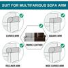 2Pcs Dust-Proof Jacquard Sofa Arm Covers Elastic Stretch Armchair Slipcovers  Chairs