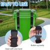 2 Pcs Trash Can Locks, Black Polyester Bin Lid Locks with Stainless Steel Spikes, Universal Fit, Easy Single Hand Release