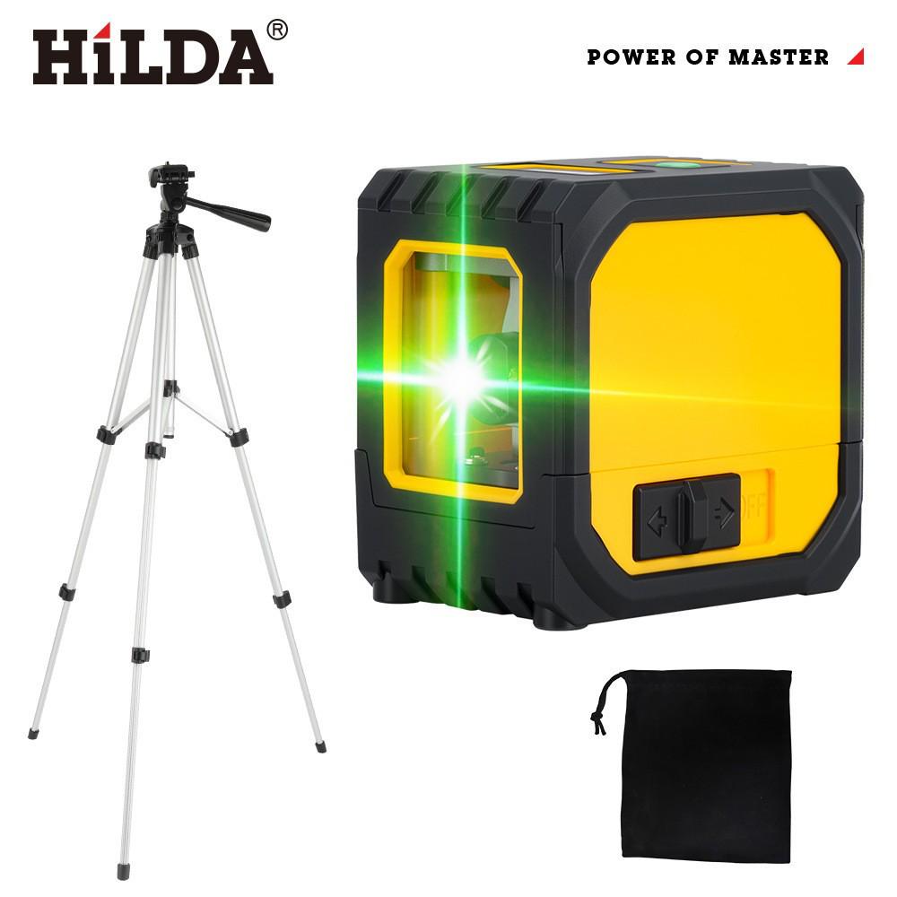 Rechargeable Lithium Battery Laser Level with 2-Line Strong Light for Outdoor Use, Automatic Leveling