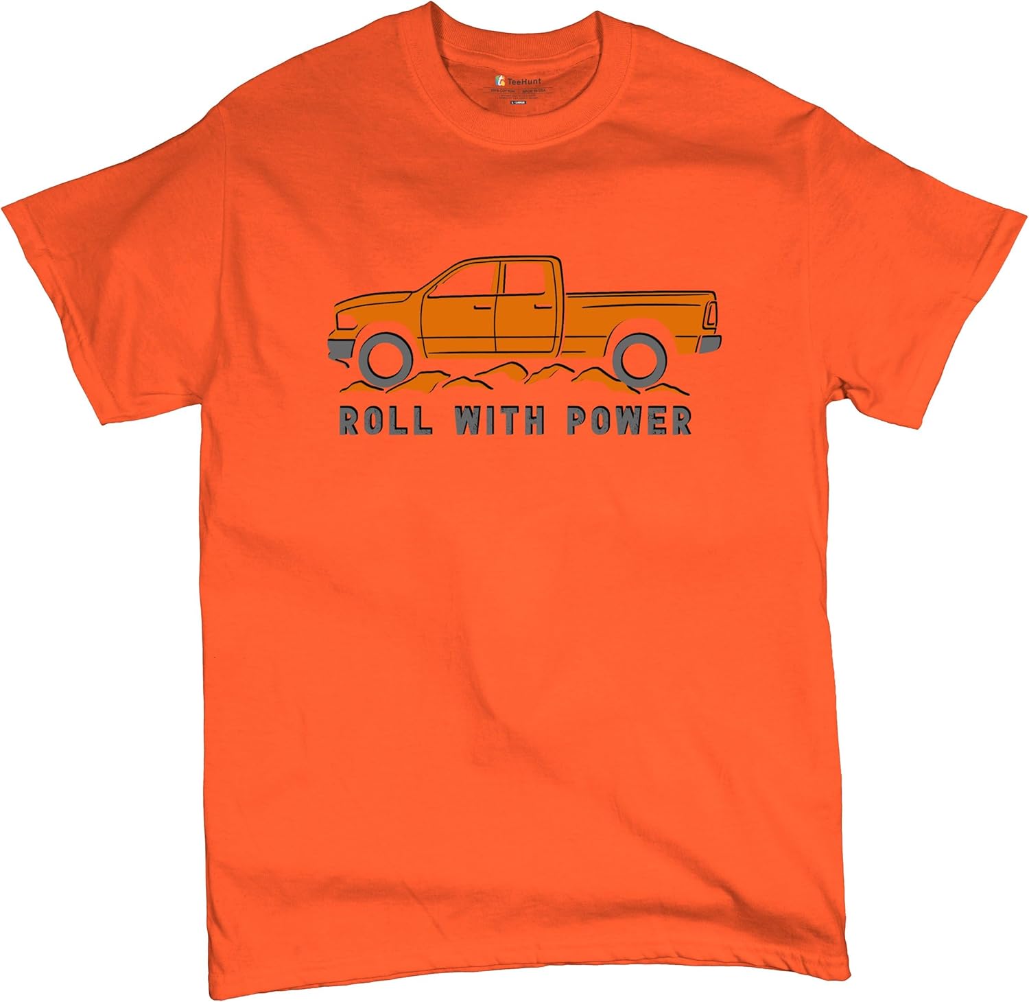 

Tee Hunt Roll with Power Pickup Truck Men s Graphic T-Shirts and Tank Tops 5XL різнокольоровий