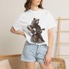 Bear Playing Guitar T-Shirt and Kids Tshirt | Vintage Wildlife Music Tee