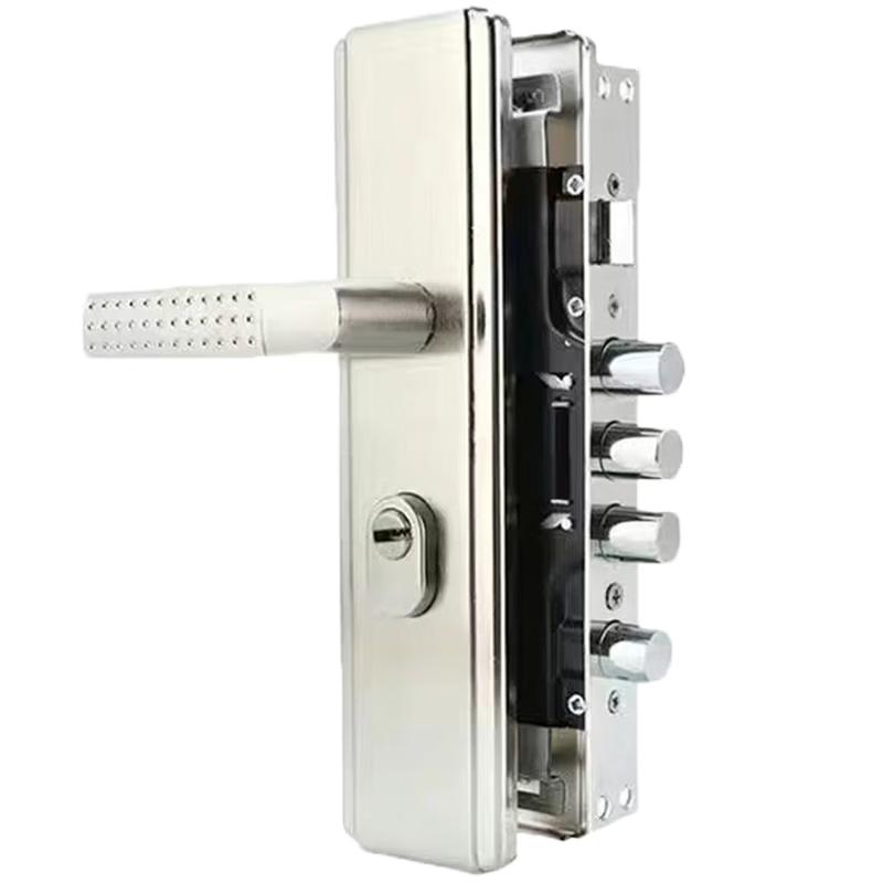 Universal Stainless Steel Security Door Lock Set Door Thickness 5CM