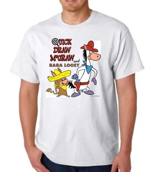 BABA LOOEY QUICK DRAW MCGRAW T-T-shirt HANNA BARBERA CARTOON ANIMATION XL