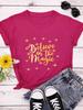 Believe In The Magic Golden Letter Print T Shirt Women Short Sleeve O Neck Loose Tshirt Women Causal Tee Shirt Tops Mujer