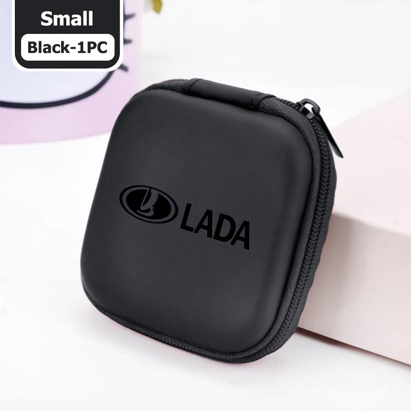 VRT4 For Lada Headphone Data Cable Storage Hard Drive Bag Portable Charger Zipper Box Niva Priora 4x4 Urban Vesta Granta Riva Samara