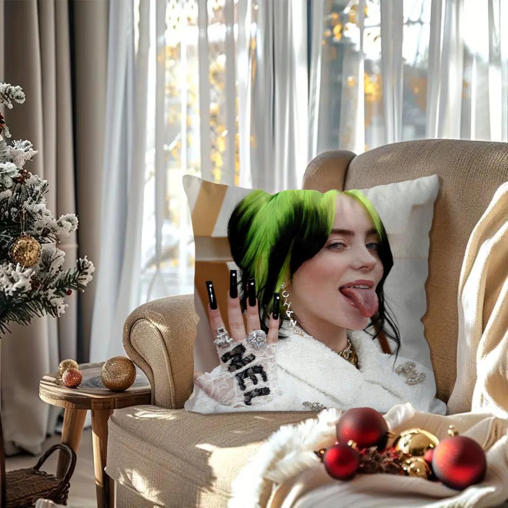 Singer B-Billies Pillow Case Square Pillow Bedroom Sofa Leisure Comfort Cushion Car Living Room Home Decoration 40X40