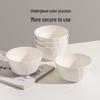 Simple White Ceramic Rice Bowls