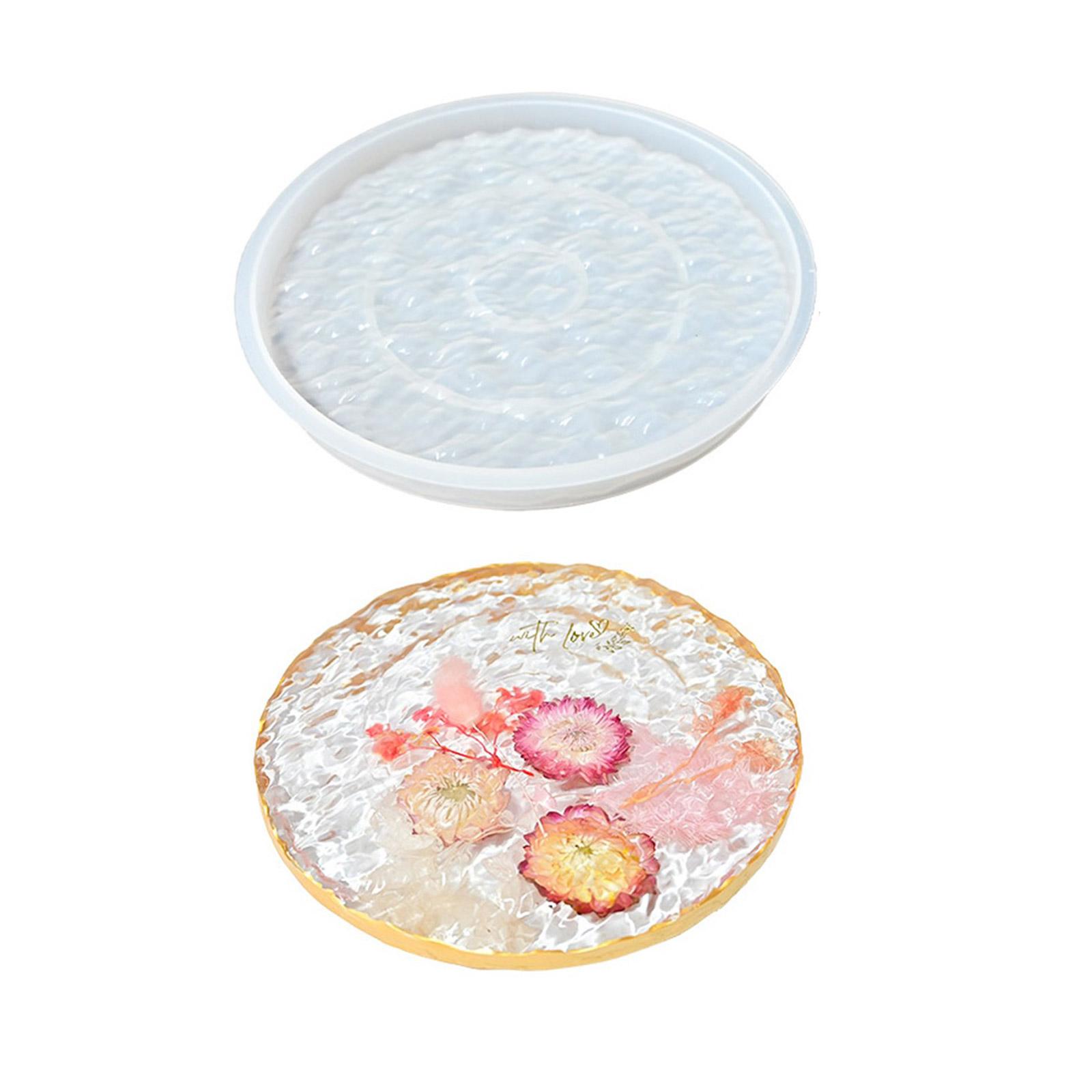 

Подставка-поднос для стола Силиконовая форма Легкое извлечение Настольная подставка-костер с эффектом водной ряби Форма для эпоксидной смолы Материалы для рукоделия ручной работы 3