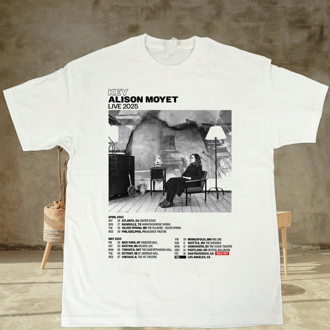 ALISON MOYET YAZOO LIVE 2025 T Shirt Full Size S-5XL S разноцветный