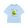 Koreanischer Stil Grüner Apfel Reine Baumwolle Bedrucktes Personalisiertes Lockeres T-Shirt für Damen und Herren Sommer Neues Modisches Lässiges T-Shirt