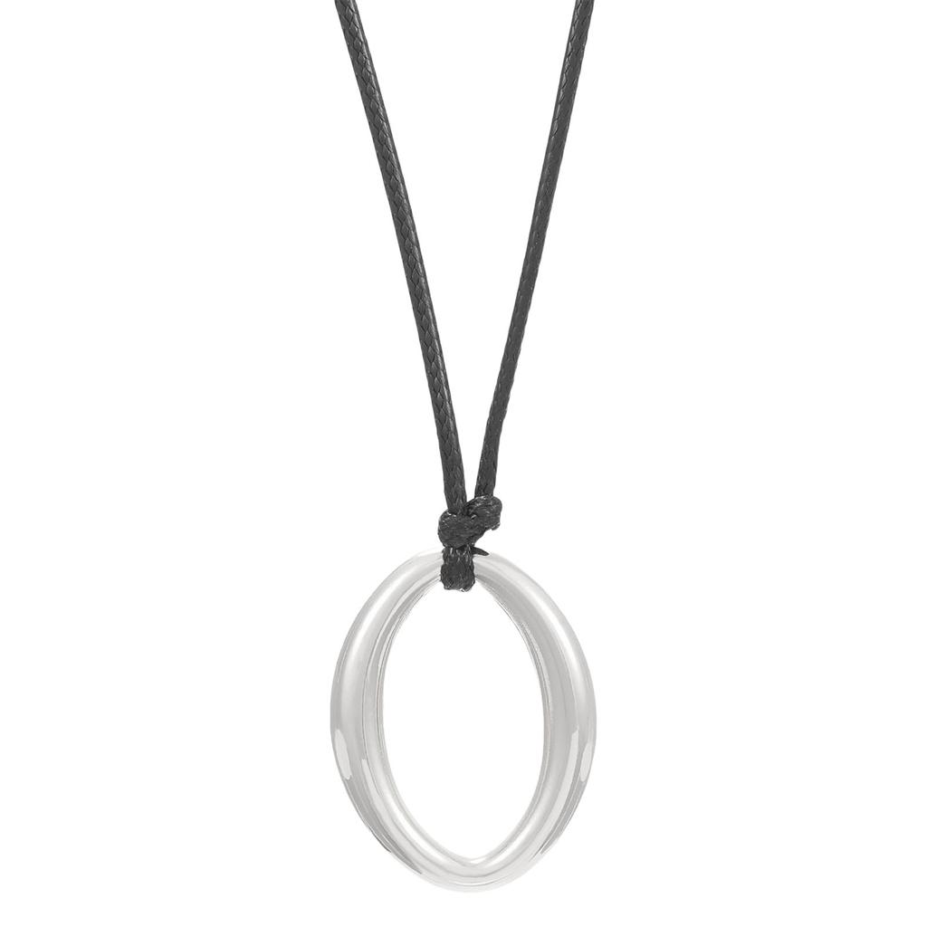 Geometriskt hänghalsband Unika halssmycken Justerbart rephalsband Lämpligt för moderna modeentusiaster Present