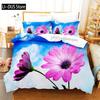 Flower Plants Bedding Set Pink Rose Duvet Cover Set 3d Bedding Digital Printing Queen Size Bedding Set Fashion Design