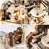 DIY Assemble 3D Wooden Puzzle Marble Run Set - Mechanical Model Building Kits for Adult Kids - STEAM Educational Toys and Gifts