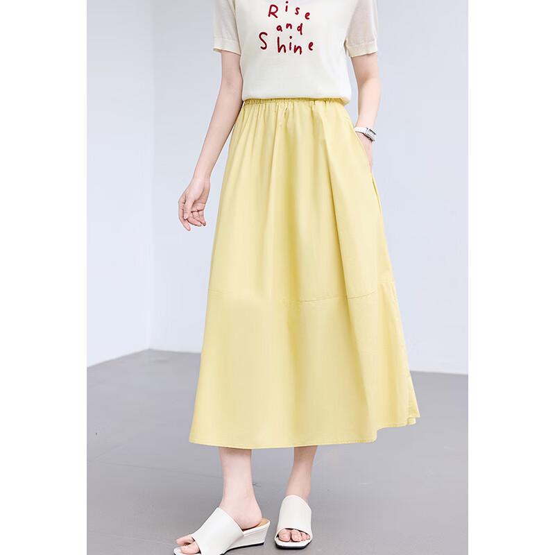 VICTORIA&VERA Women's Pleated A-Line Midi Skirt V9013Q01