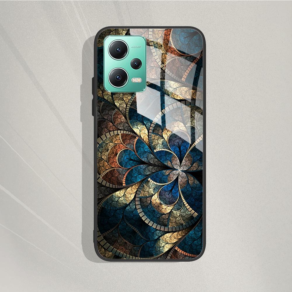 Gehärtetes Glas Handyhülle Für Xiaomi Poco X5 Pro 5G Rückseite Für Xiomi Poco X5 Pro X5pro Hülle Silikon Handy Schutzhüllen
