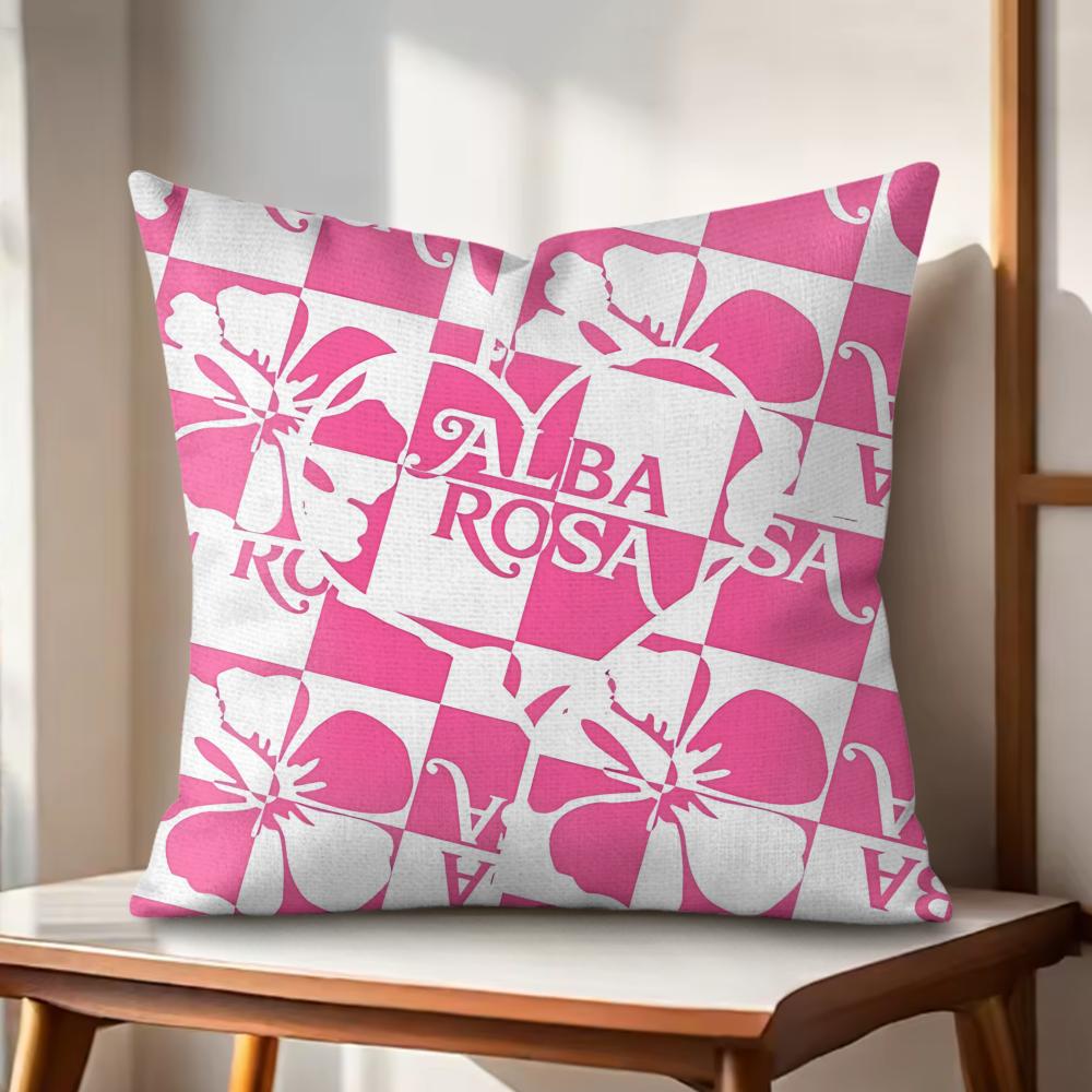 Fashion AALBA RROSA Cushion Cover Natural Linen Organic Fabric DoubleSided Printing Couch Pillow Covers Home Decor