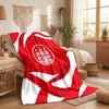 FC St. Pauli Football Print Flannel Blanket Soft Warm Sofa Bed Throw Blanket For Home Office Bedroom