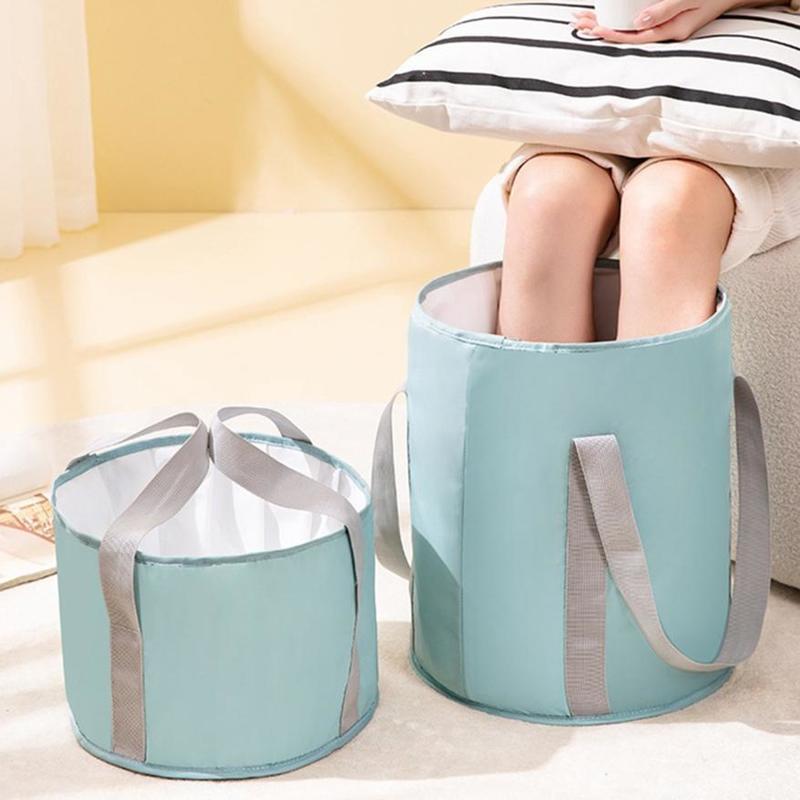 Portable Multifunctional Foot Soak Bag Creative Foldable Outdoor Foot Wash Basin New Travel Folding Basin Bag