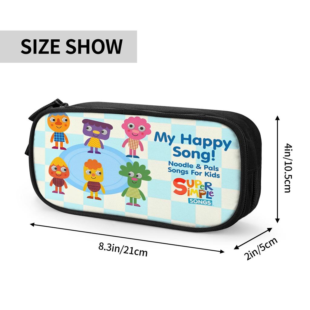 Noodle & Pals Micro Super Simple Accessories Pencil Case Large-capacity School Accessories Pencil Bag Birthday Gift