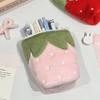 Multi-functional Pencil Case Strawberry Shape Standing Pen Bag Large Capacity Stationery Storage Bag Students
