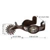 Elegant Boot Spurs Adorned with Artistic Hand Carved Stainless Steel for Comfortable and Stylish Riding