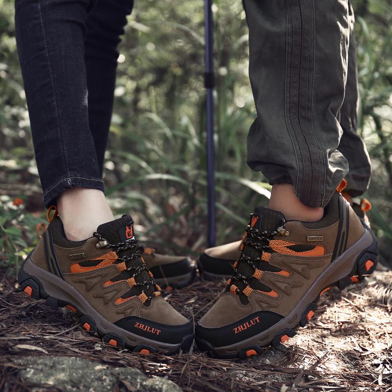 Zapatos de Senderismo para Hombre y Mujer para Exterior Zapatillas Antideslizantes Ante Calzado para Caminar Verano Goma Otoño Zapatos Adecuados para Trail Running