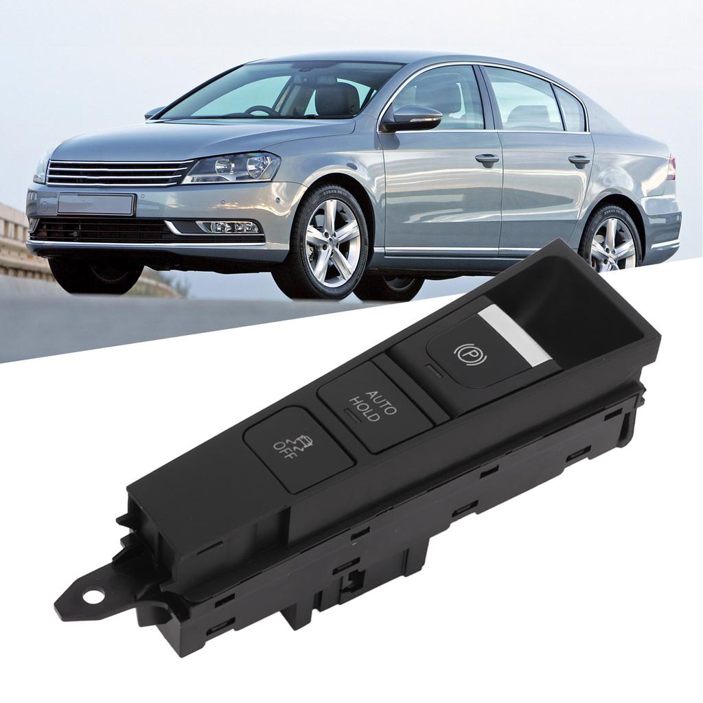 Parking Brake Control Switch Parking Brake Auto Hold Switch 3AB927137 Handbrake Switch Button Replacement for B7  2012‑2018