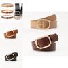 Simple Pu Womens Belt With Metal Pin Buckle For Office Casual And Daily Use