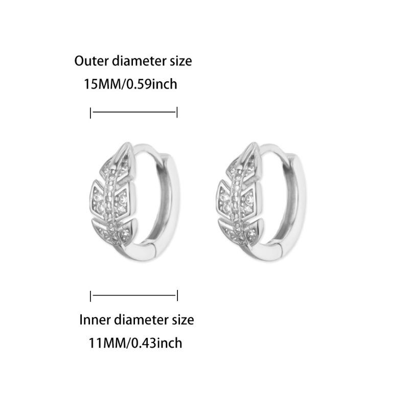 Multi-style Exquisite Geometric Butterfly Inlaid with Zircon Earrings Women's Fashion Retro Temperament Versatile