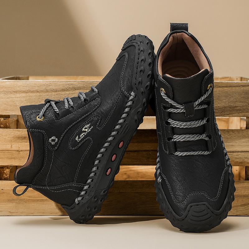 

39-48 Весенне-осенние кожаные ботинки Мужские ботинки Кожаные Повседневные Кожаная обувь Мужские Ботильоны 48 хаки