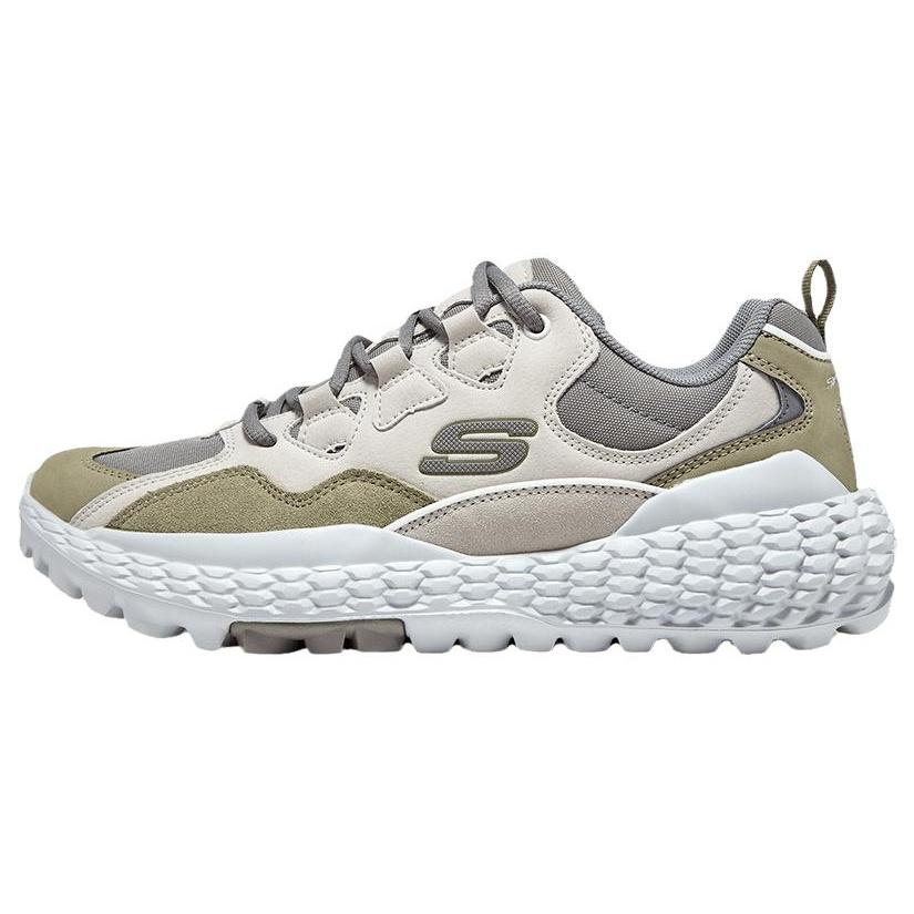 Skechers Monster Marathon Running Shoes Cream White Green Grey Men s 894205-GYMT EU 43