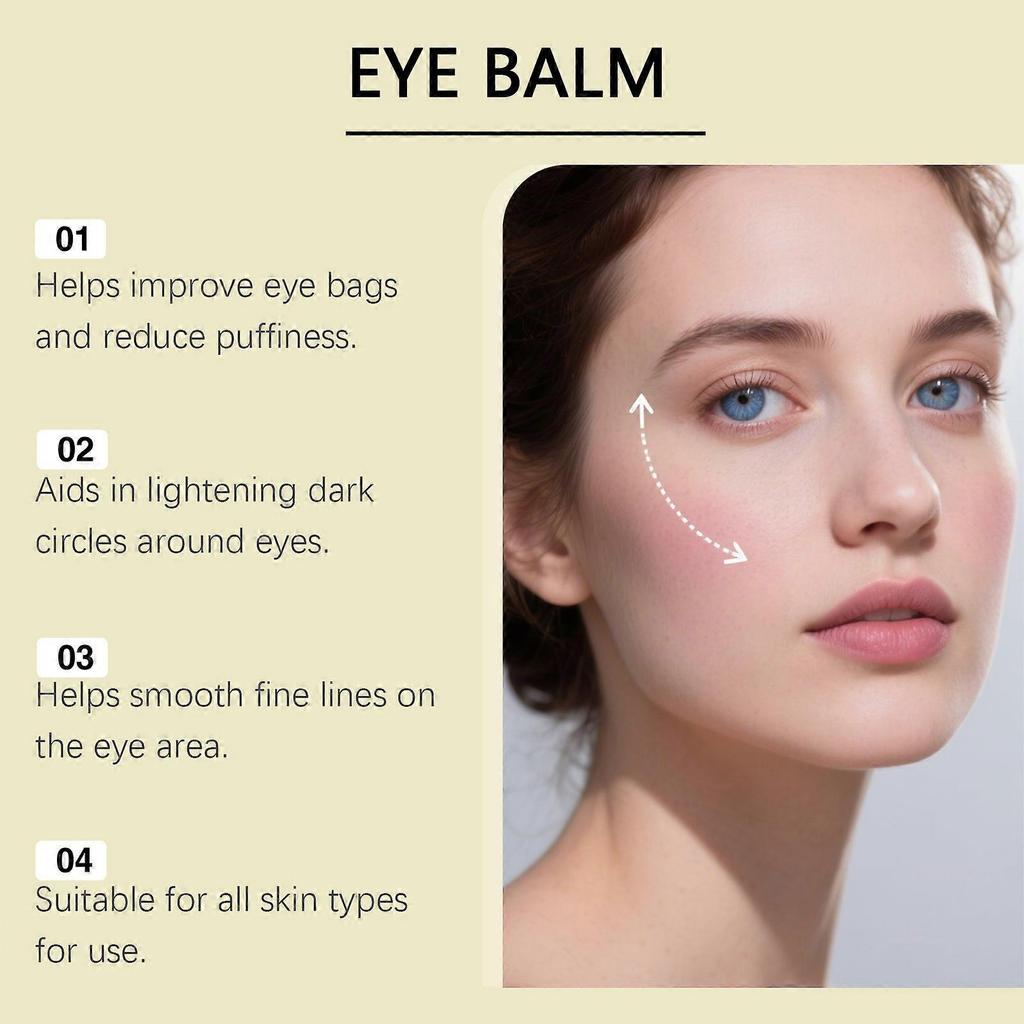 2PCS Anti-Aging Eye Balm Hoygi, Smooths Fine Lines & Relieves Under Eye Bags for Women & Girls Less