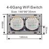 Smart Light Switch WiFi Tuya Control Smart Home Products 220V 6 Gang Light Switch Alexa Google Home Voice Control Light Switch