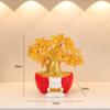 Facai Tree Zhaocao Resin Ornaments Opening TV Cat Living Room House Moving New House Living Room Nice Tabletop Decoration Gift Idea