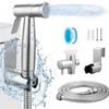 Women's Bidet Sprayer Set: High-Pressure Booster Faucet, Shower Head, and 304 Stainless Steel Toilet Splitter.