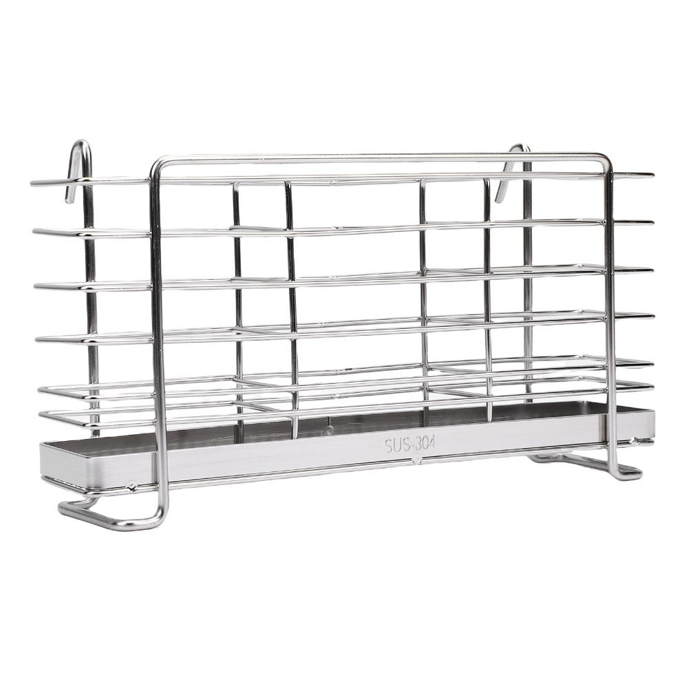 3 Compartments Utensil Drying Rack 304 Stainless Steel Cutlery Holder Organizer Chopsticks Forks
